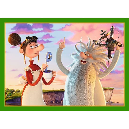 Imagine PUZZLE TREFL 4IN1 LUMEA DRAGONULUI DIPLODOK