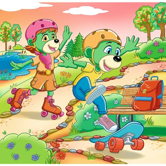 Imagine PUZZLE TREFL 3IN1 INTALNIREA FAMILIEI TREFELIK