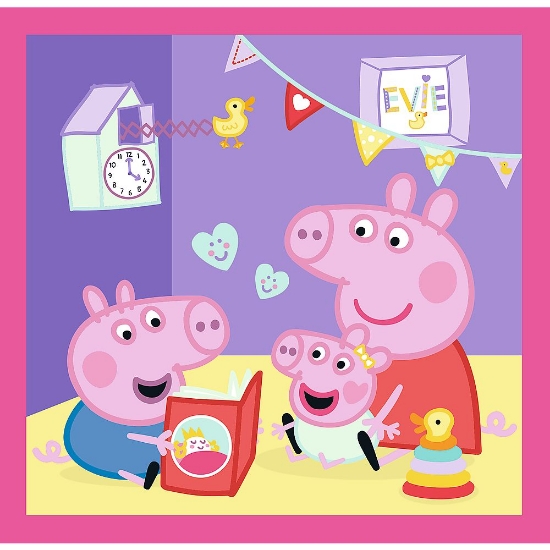 Imagine PUZZLE TREFL 3IN1 PEPPA PIG SI PRIETENII