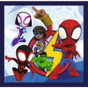 Imagine  PUZZLE TREFL 3IN1 MARVEL SPIDEY SI PRIETENII LUI EXTRAORDINARI