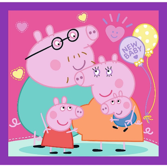 Imagine PUZZLE TREFL 3IN1 OBICEIURILE LUI PEPPA  PIG