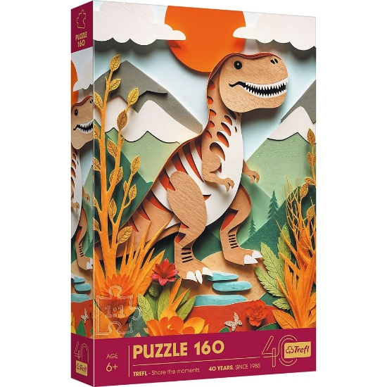Imagine PUZZLE TREFL 160 PAPER ART 3D DINOZAUR