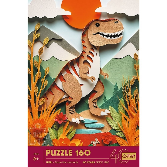 Imagine PUZZLE TREFL 160 PAPER ART 3D DINOZAUR