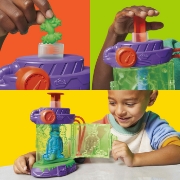 Imagine PLAY DOH POVESTIRI CU TESTOASE NINJA ADOLESCENTE MUTANTE SET PLASTELINA STATIE DE MUTATII