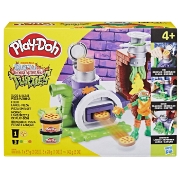 Imagine PLAY DOH POVESTIRI CU TESTOASE NINJA ADOLESCENTE MUTANTE SET PLASTELINA PIZZA TAIE SI ARUNCA