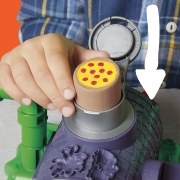 Imagine PLAY DOH POVESTIRI CU TESTOASE NINJA ADOLESCENTE MUTANTE SET PLASTELINA PIZZA TAIE SI ARUNCA