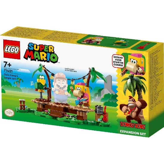 Imagine LEGO SUPER MARIO SET DE EXTINDERE CONCERTUL LUI DIXIE KONG IN JUNGLA 71421