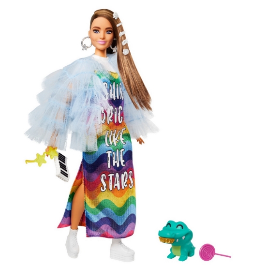 Imagine PAPUSA BARBIE EXTRA STYLE ROCHIE CURCUBEU