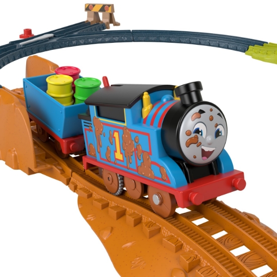 Imagine THOMAS SET DE JOACA CU LOCOMOTIVA MUDDY MOTORIZATA SI ACCESORII