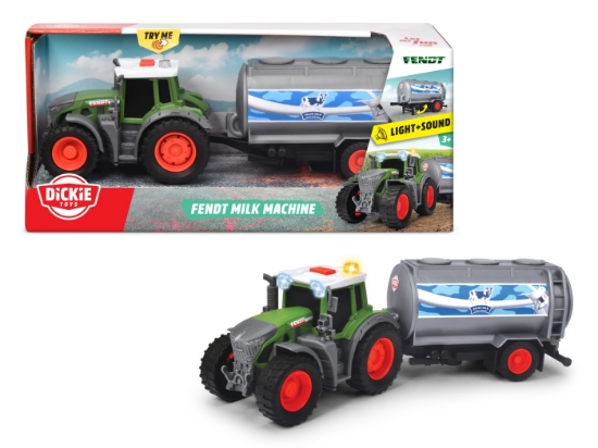 Imagine DICKIE FENDT TRACTOR CU CISTERNA DE LAPTE