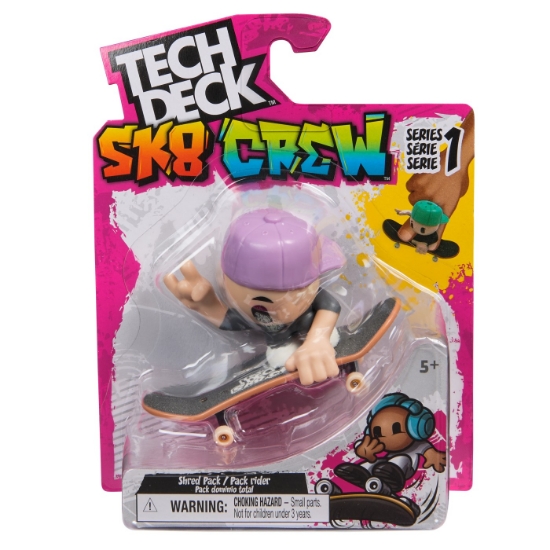 Imagine TECH DECH SK8 CREW PACHET PLACA SI FIGURINA 9.6CM SAPCA MOV