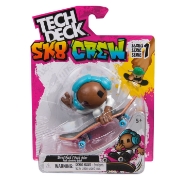 Imagine TECH DECH SK8 CREW PACHET PLACA SI FIGURINA 9.6CM CASTI ALBASTRE