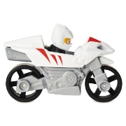 Imagine PATRULA CATELUSILOR MACHETA METALICA WILD CAT CU MOTOCICLETA