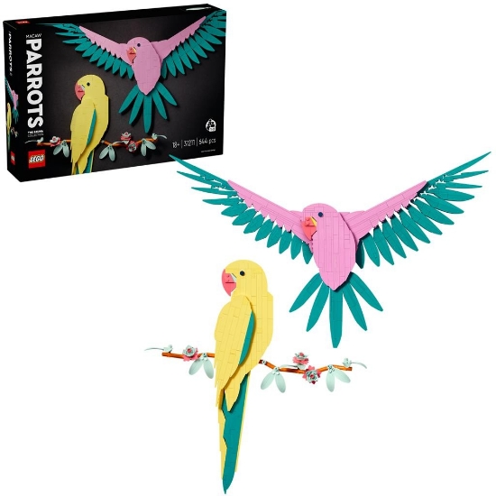 Imagine LEGO ART COLECTIA DE FAUNA   PAPAGALI ARA 31211
