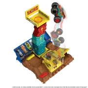 Imagine HOT WHEELS MONSTER TRUCK ARENA SMASHERS PROVOCAREA SARITURA CU MASINA