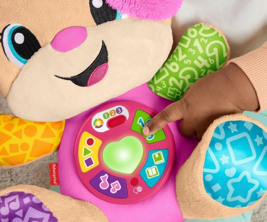 Imagine FISHER PRICE CATELUSA INTERACTIV CU URECHI ROZ RADE SI INVATA