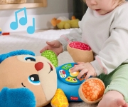Imagine FISHER PRICE CATEL INTERACTIV CU URECHI ALBASTRE RADE SI INVATA