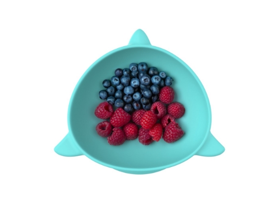 Imagine Set 2 castronele cu ventuza silicon Melii model rechin