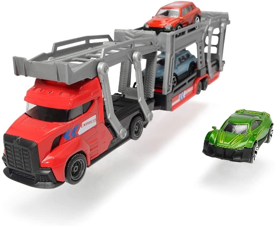 Imagine SET TRAILER 28CM CU 3 MASINUTE METALICE - ROSU