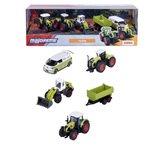 Imagine MAJORETTE CLASS SET 5 VEHICULE AGRICOLE METALICE FARM 7.5CM