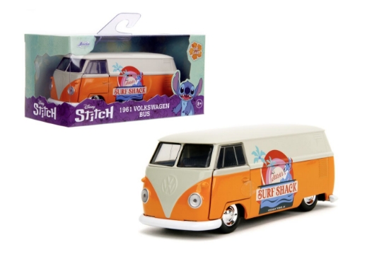 Imagine JADA DISNEY STITCH AUTOBUZ METALIC VOLKSWAGEN BUS 1961 SCARA 1 LA 32