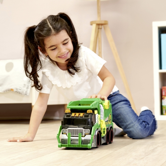 Imagine DICKIE TOYS CAMION DE RECICLARE CU LUMINI SI SUNETE 39CM