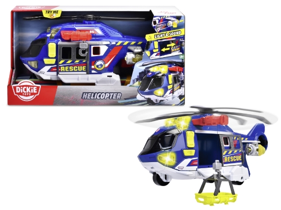 Imagine DICKIE TOYS ELICOPTER CU LUMINI SI SUNETE 39CM