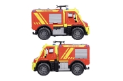 Imagine MAJORETTE MASINA METALICA DE POMPIERI MERCEDES UNIMOG U530 SCARA 1 LA 43