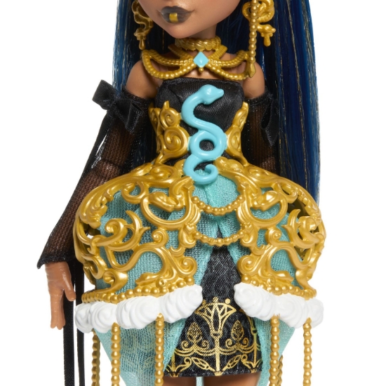 Imagine MONSTER HIGH ZIUA DE NASTERE DULCE SI INFRICOSATOARE PAPUSA CLEO DE NILE CU ACCESORII