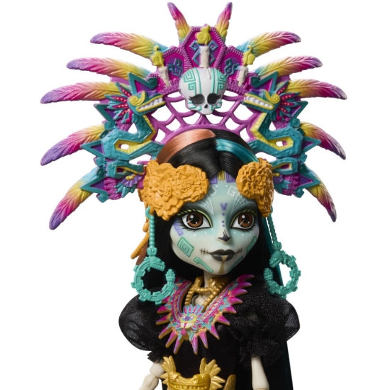Imagine MONSTER HIGH SKULLECTOR PAPUSA SKELITA CALAVERAS EDITIA DIA DE MUERTOS