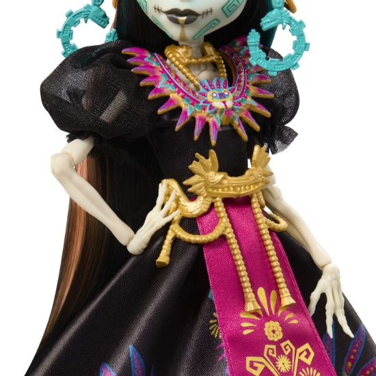 Imagine MONSTER HIGH SKULLECTOR PAPUSA SKELITA CALAVERAS EDITIA DIA DE MUERTOS