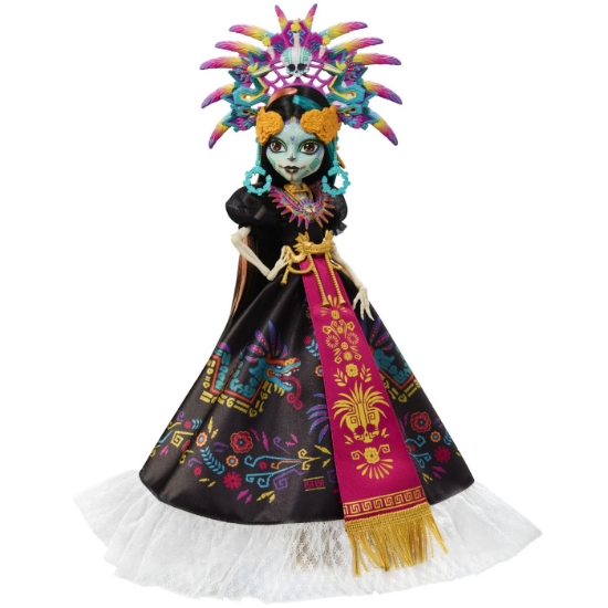 Imagine MONSTER HIGH SKULLECTOR PAPUSA SKELITA CALAVERAS EDITIA DIA DE MUERTOS