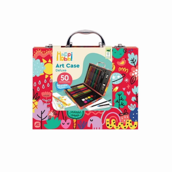 Imagine HAPPI HOBBI ART CASE SET DE DESEN DELUXE CU 50 DE ACCESORII LUMEA MEA