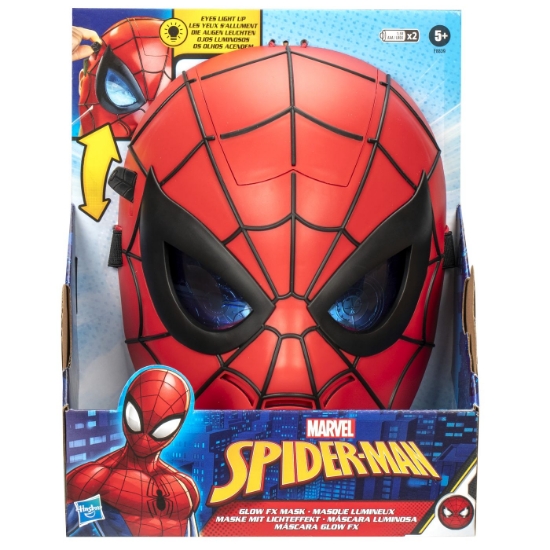 Imagine MARVEL SPIDERMAN MASCA GLOW FX CU OCHI LUMINOSI