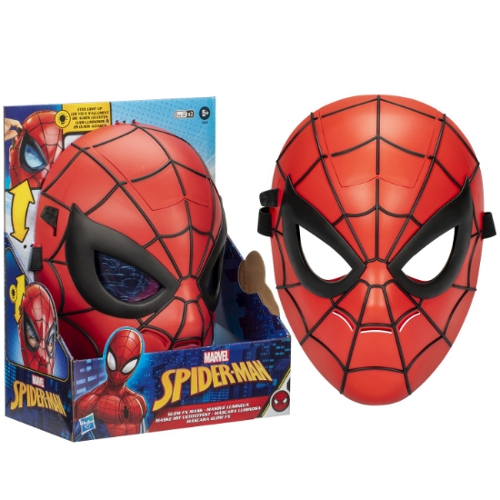 Imagine MARVEL SPIDERMAN MASCA GLOW FX CU OCHI LUMINOSI