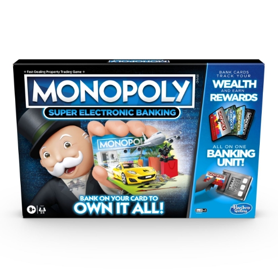 Imagine Joc Monopoly Super Electronic Banking Castiga Tot in limba engleza