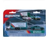 Imagine Majorette Transporter Set remorcă de curse Deluxe Porsche Taycan Turbo S și mașinuță Porsche 934