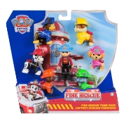 Imagine PATRULA CATELUSILOR FIRE RESCUE SET 7 FIGURINE 