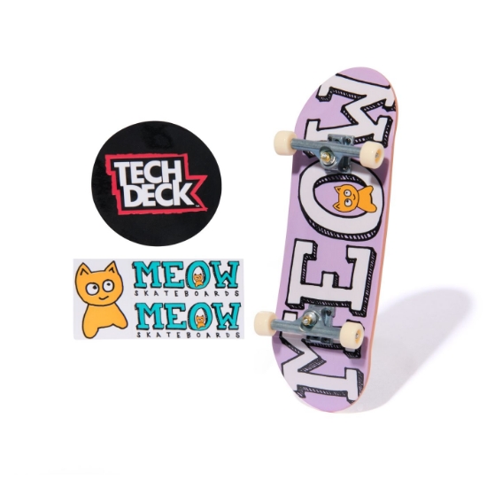 Imagine Tech Deck pachet de baza mini placa de skateboard Meow