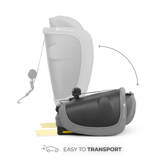 Imagine SCAUN AUTO KINDERKRAFT FIX2GO 76-150 CM, GREY