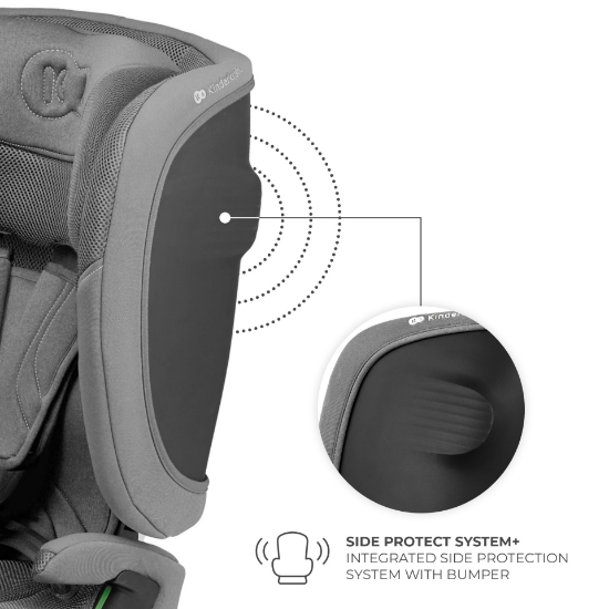 Imagine SCAUN AUTO KINDERKRAFT FIX2GO 76-150 CM, GREY