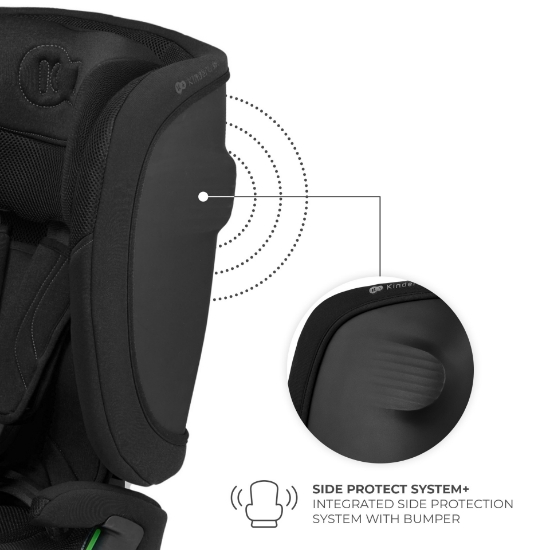 Imagine SCAUN AUTO KINDERKRAFT FIX2GO 76-150 CM, BLACK