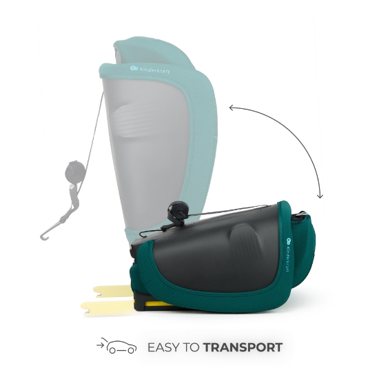Imagine SCAUN AUTO KINDERKRAFT FIX2GO 76-150 CM, GREEN