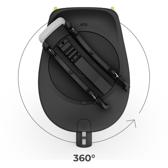 Imagine BAZA ISOFIX 360 KINDERKRAFT ENDURA SAFE FX, BLACK