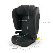 Imagine SCAUN AUTO KINDERKRAFT UNITY2 100-150 CM, BLACK