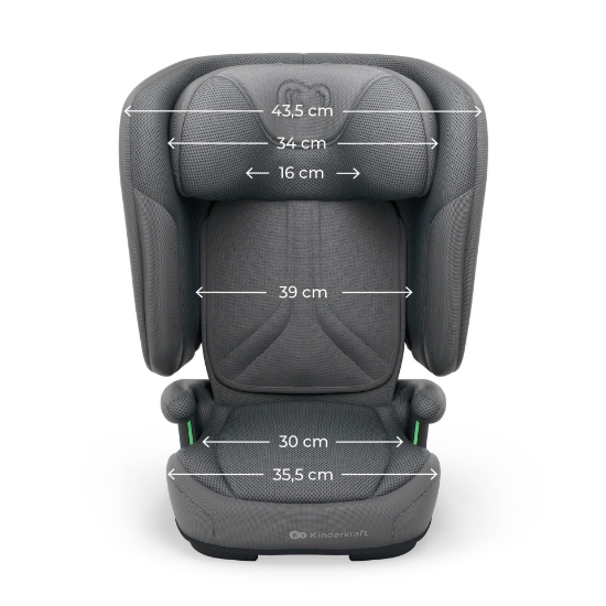 Imagine SCAUN AUTO KINDERKRAFT UNITY2 100-150 CM, GREY
