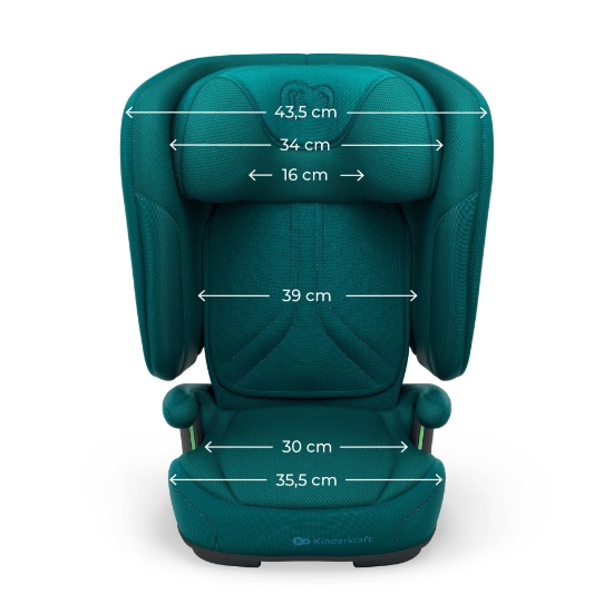 Imagine SCAUN AUTO KINDERKRAFT UNITY2 100-150 CM, GREEN