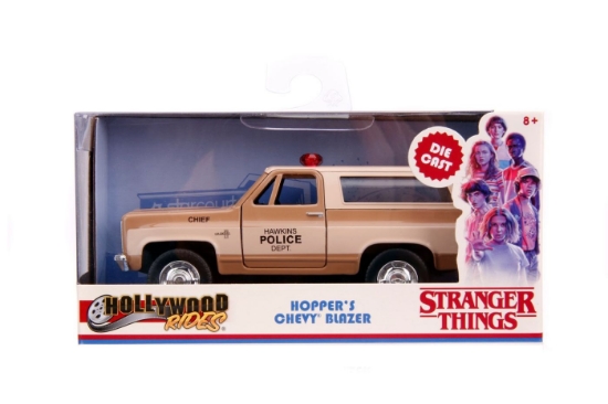 Imagine JADA STRANGER THINGS MASINUTA METALICA HOPPERS CHEVY K5 BLAZER SCARA 1 LA 32