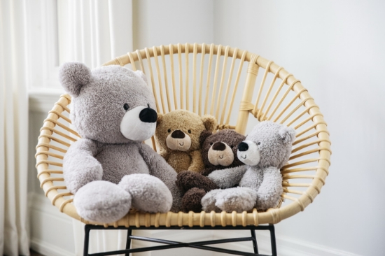 Imagine URSULET DE PLUS FUZZY GRI 61CM