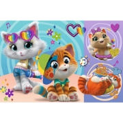 Imagine PUZZLE TREFL 24 MAXI 44 DE PISICI PISICILE FERICITE